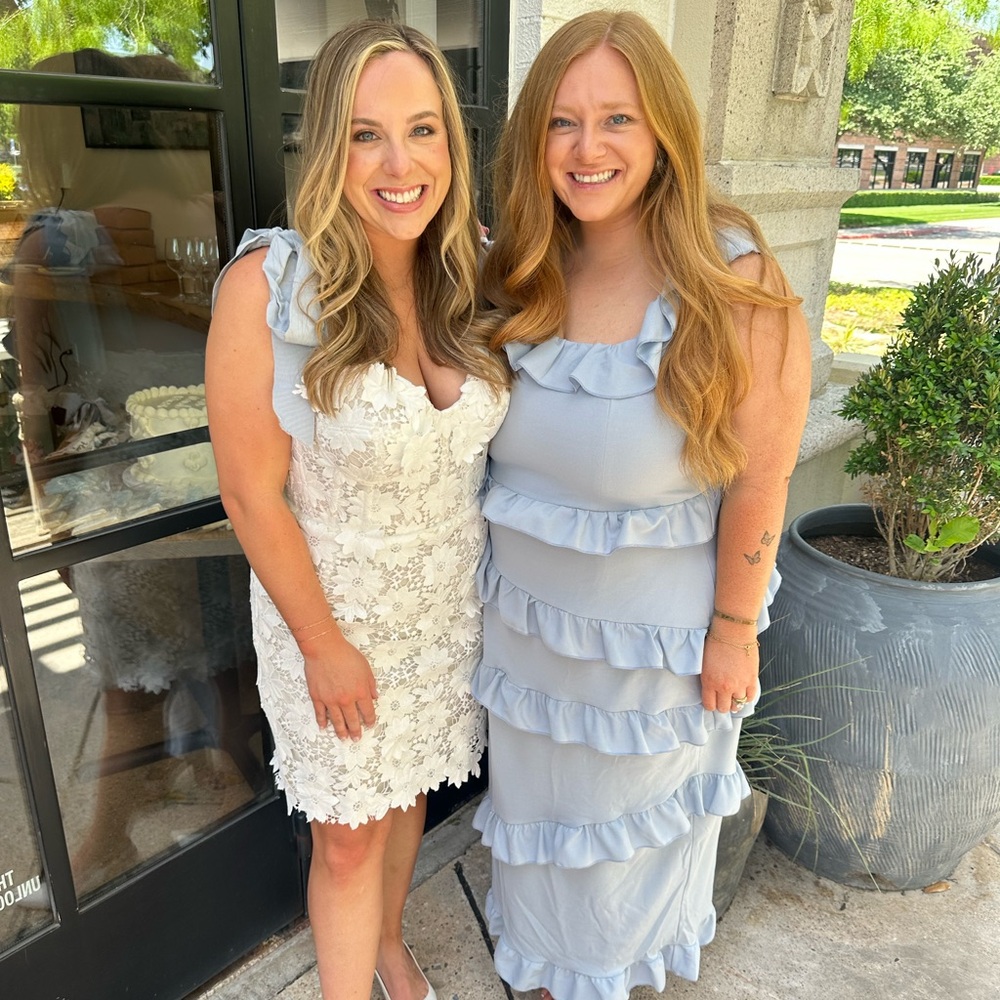 White floral dress by WATTERS